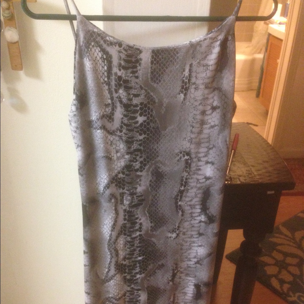 Snake print dress